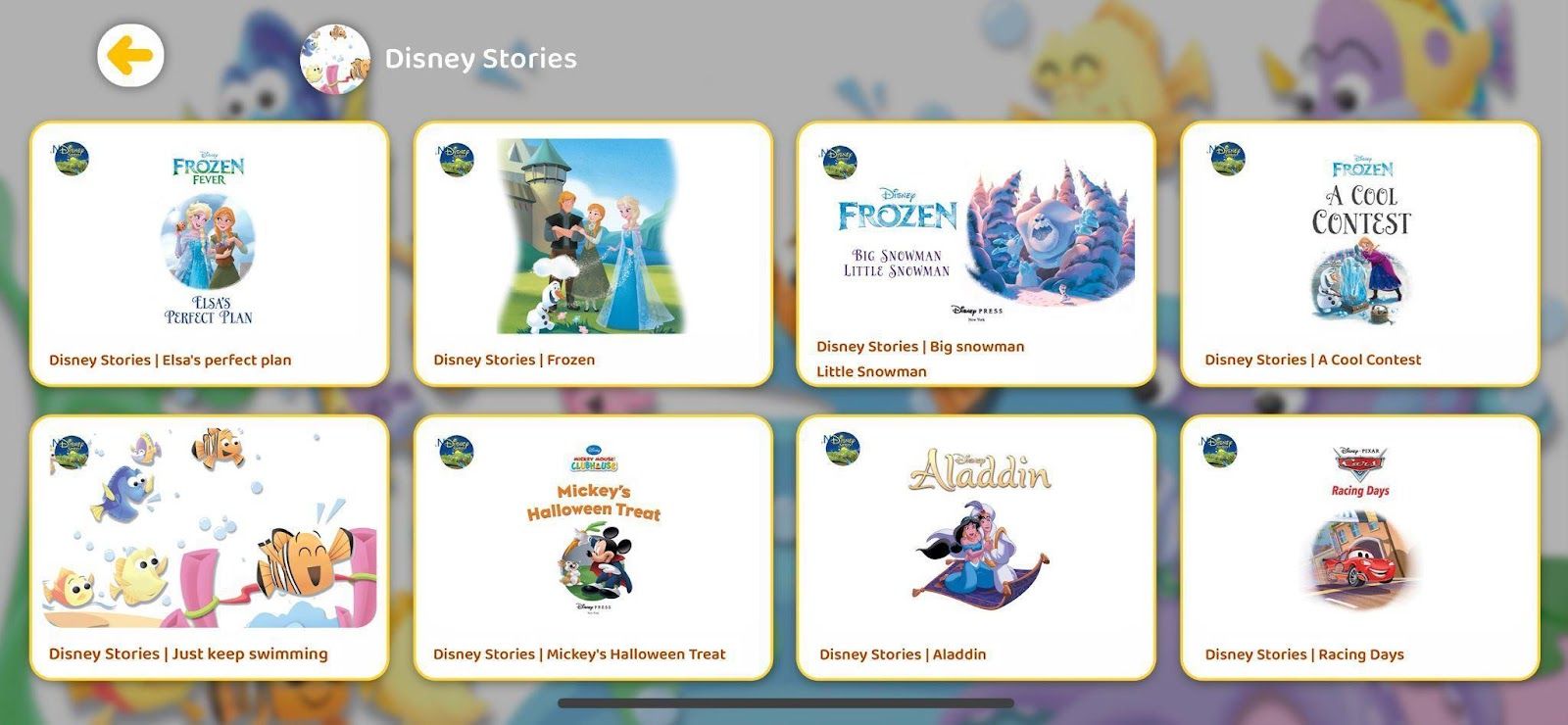 Loạt nhân vật Disney Stories đình đám chính thức có mặt trên ICANKid